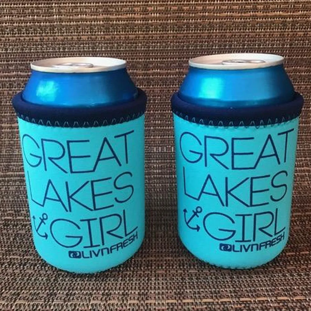 "Great Lakes Girl" Koozie
