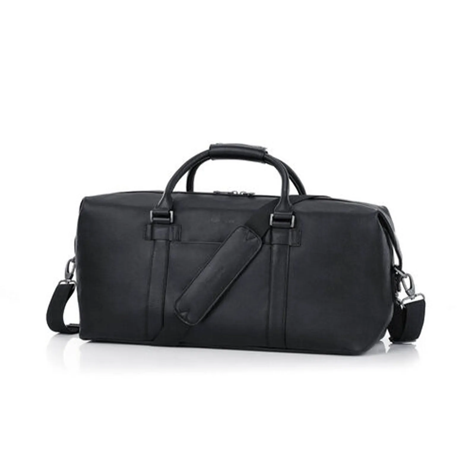 Samsonite Classic Leather Carry-On Duffle Black
