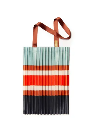 SATIN PLEATED TOTE BAG SORRENTO DUST