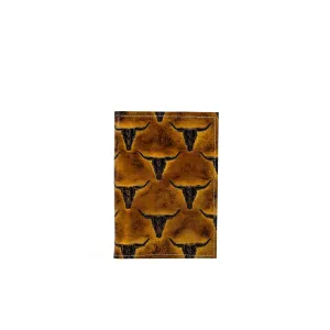 Small Notepad Cover - All Embossed w/ Sepia Skulls