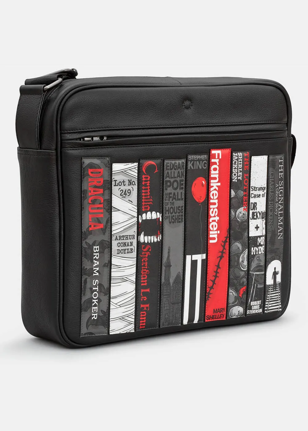 Succubus Bags Books Horror Bookworm Messenger Tas Zwart