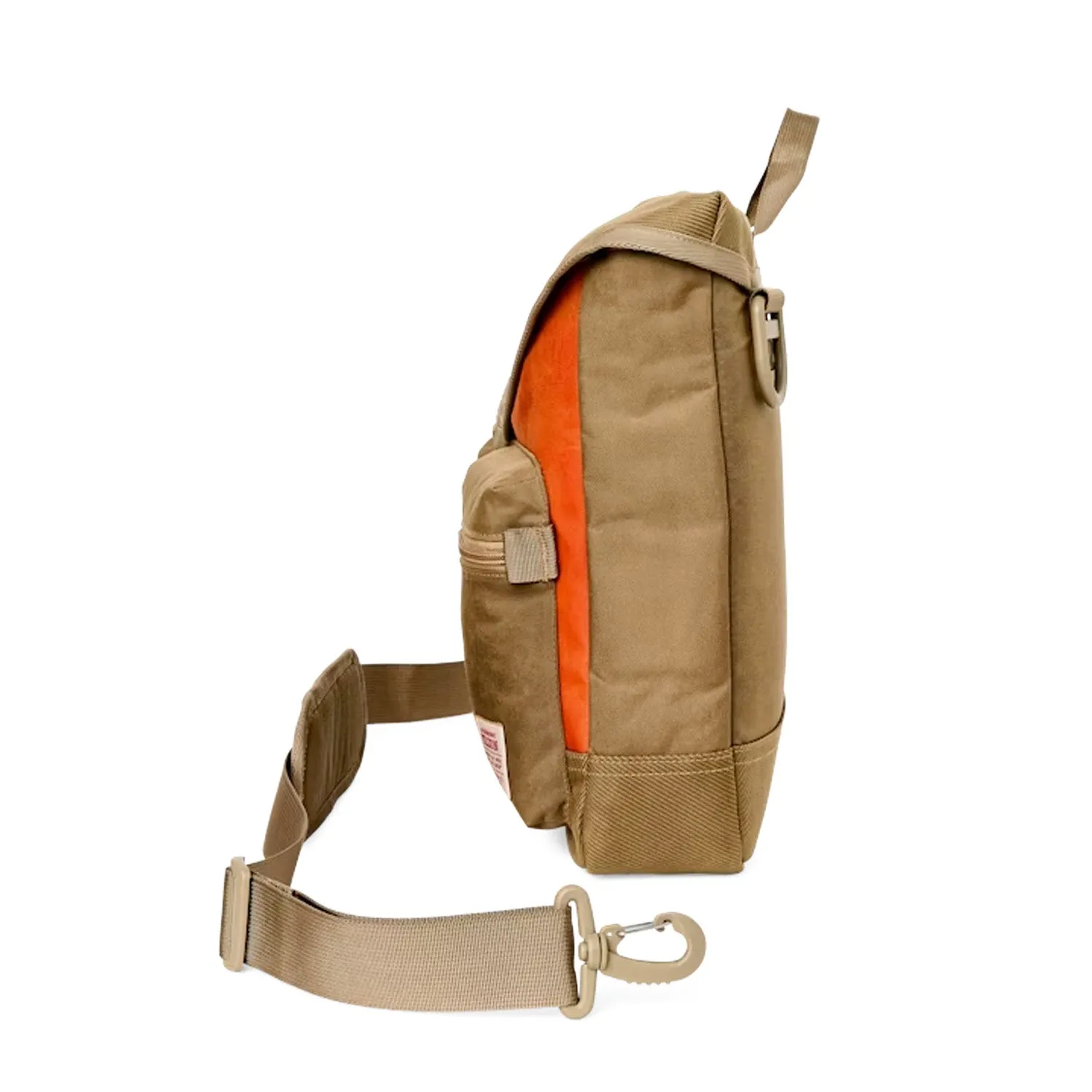 Surveyor Messenger Bag | Dark Tan/Flame