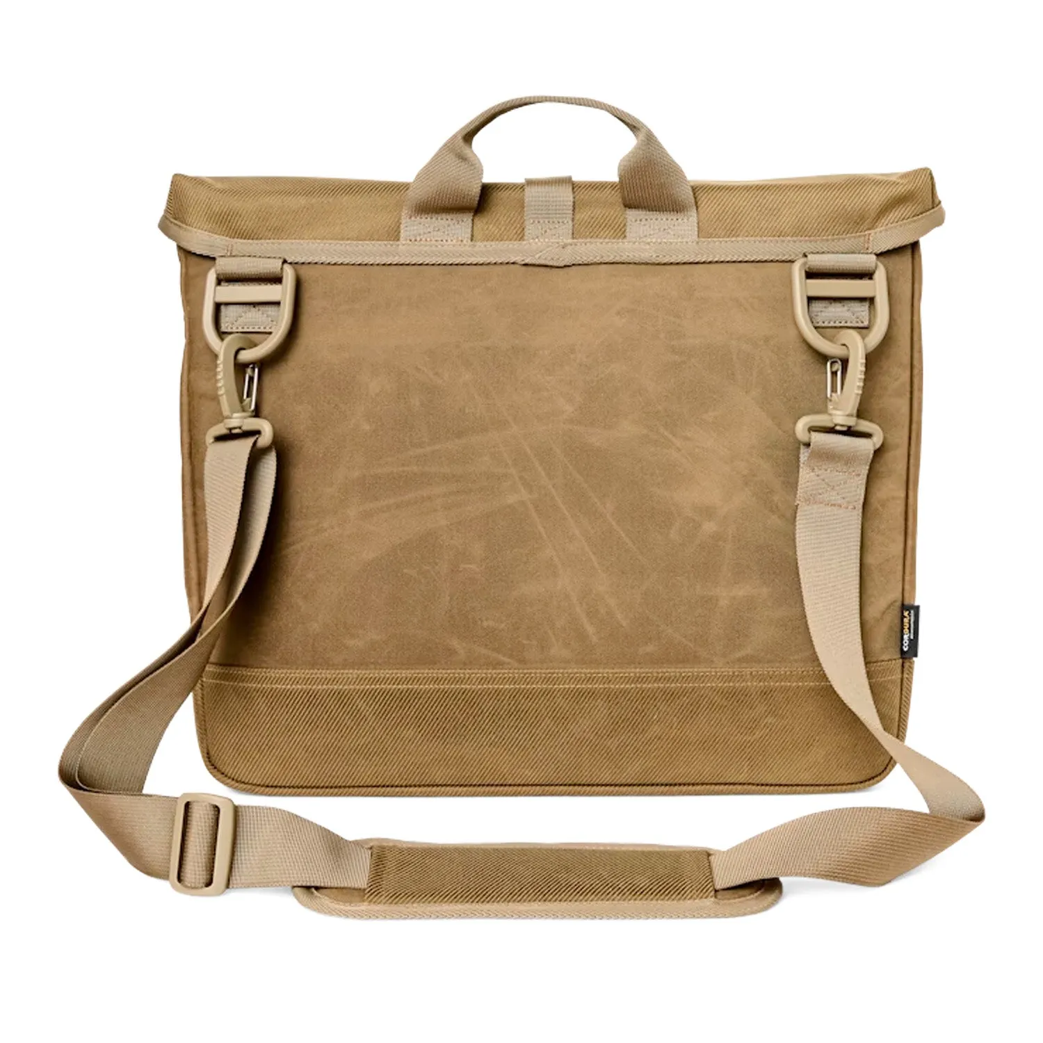 Surveyor Messenger Bag | Dark Tan/Flame