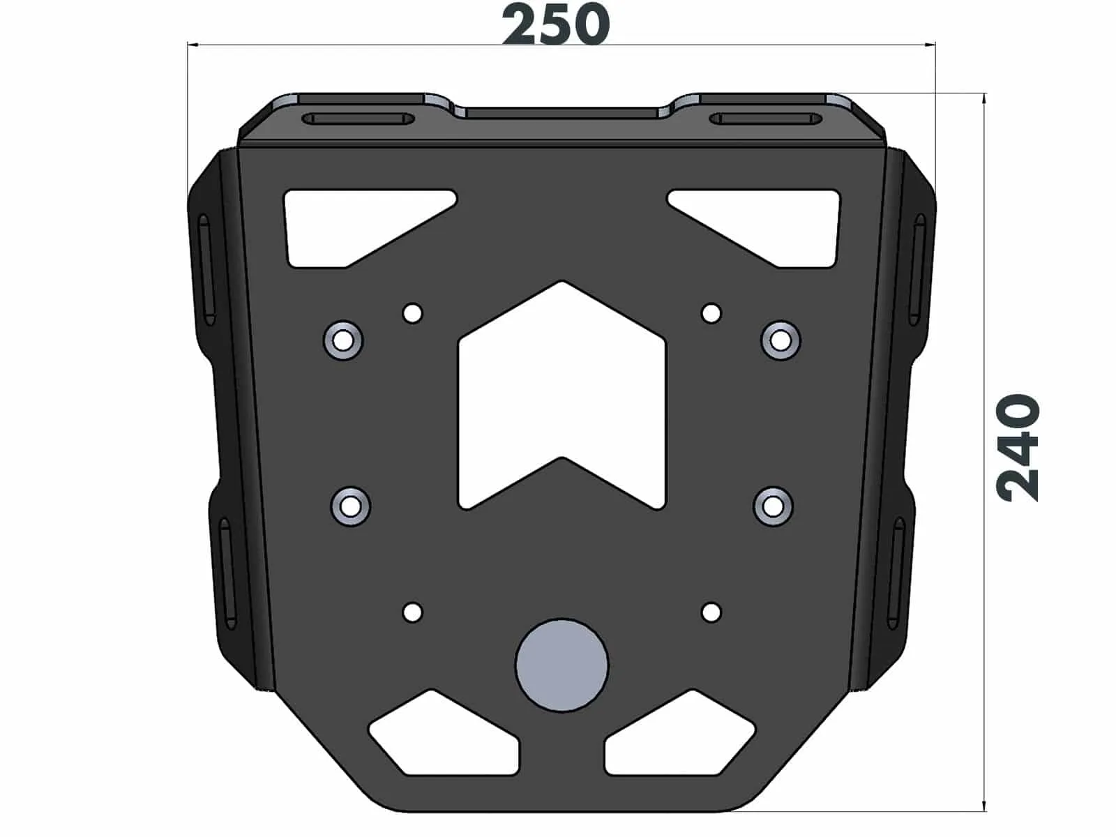 Suzuki V-Strom 800 DE Soft Luggage (Rear) - Mini Rack