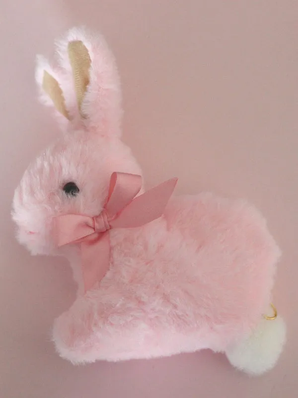 Sweet Lolita Handbag Cute Bunny Faux Fur Bow Pearl Lolita Shoulder Bag