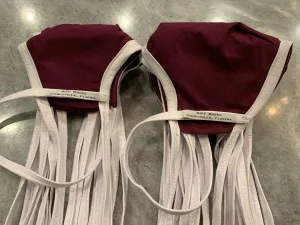 The Gainesville High Hurricane: Purple Cotton with White Stretch Hexagon Ties