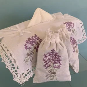 Tissue Box Cover & Lavender Bags