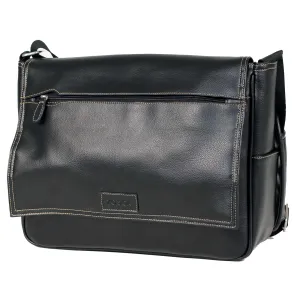Tosca Business PVC 15 Inch Laptop Messenger Bag Black