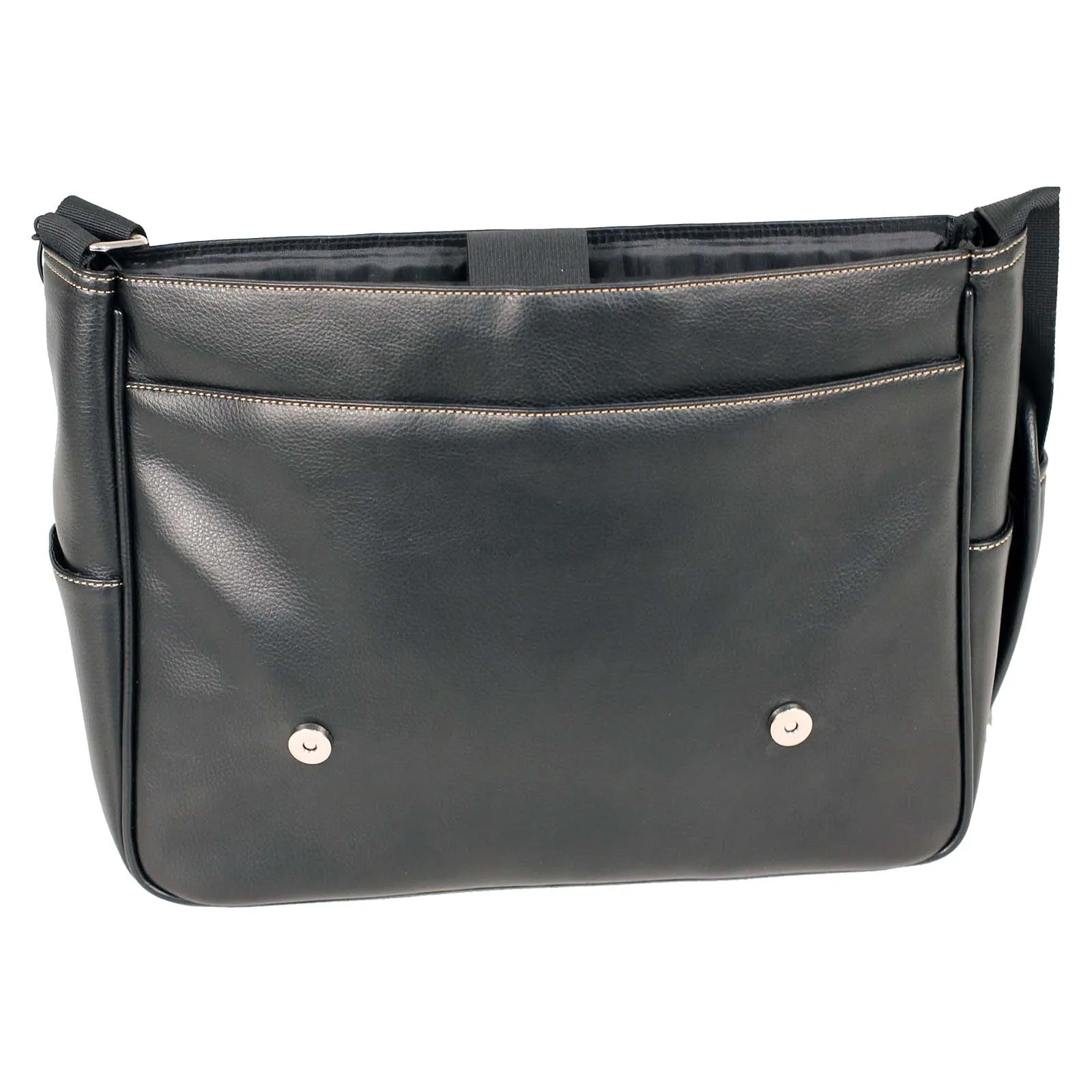 Tosca Business PVC 15 Inch Laptop Messenger Bag Black