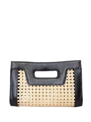 Venice Mini Cane Leather Clutch