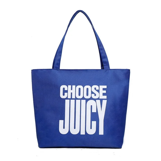 Women's Travel Bag Large-Capacity Letter Printing Nylon Tote Bag